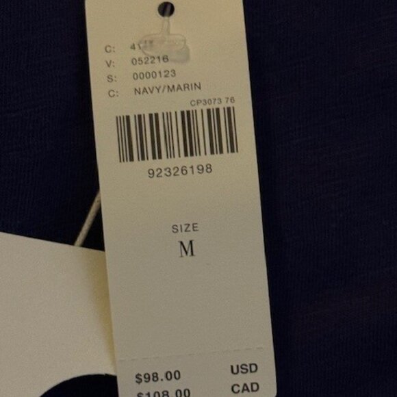 NEW NWT ANTHROPOLOGIE DAILY PRACTICE NAVY BLUE LAYER UP MINI DRESS MEDIUM $98 - Picture 5 of 5